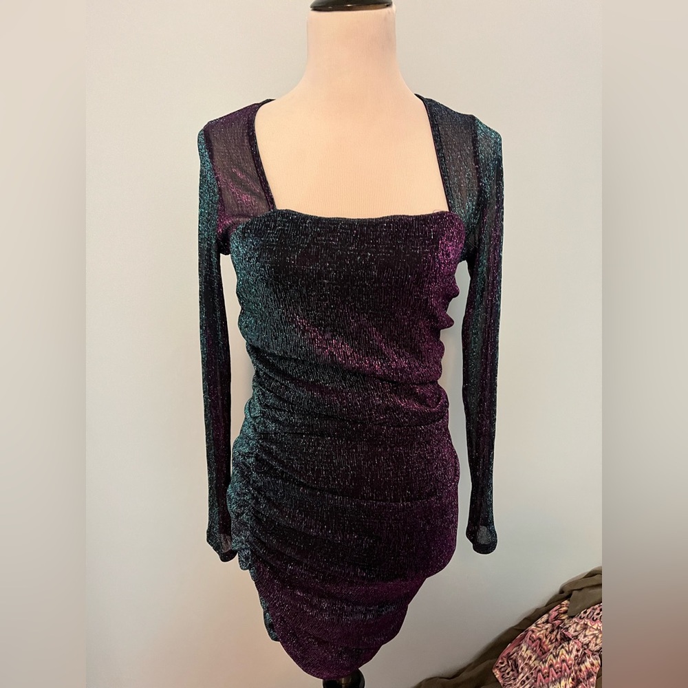 Iridescent mini dress sz L